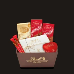 Fashion LINDOR "Von Herzen" Geschenkkorb, 563g Sticks|Tafeln