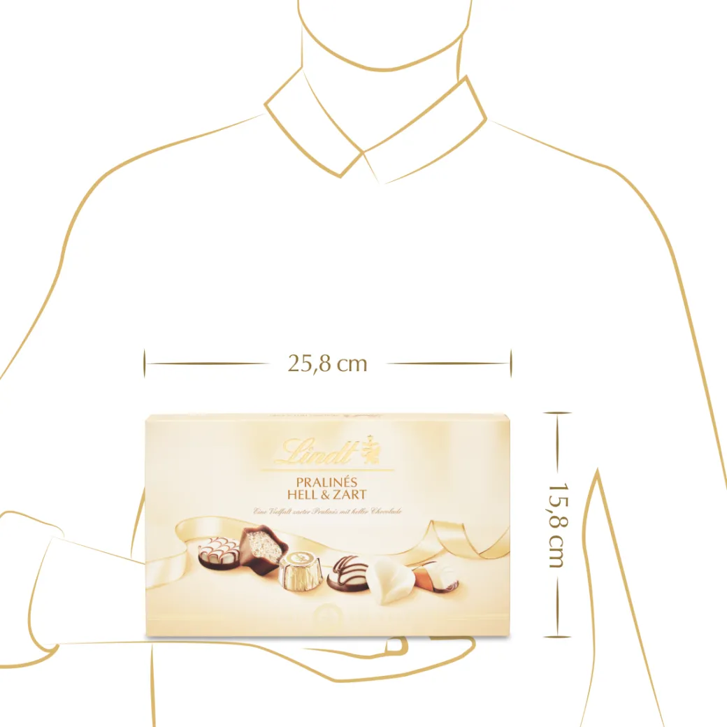 New Pralinés Hell & Zart, 200g Pralinés|Mit Alkohol