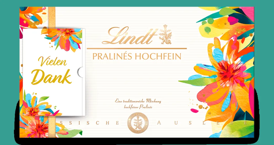 New Pralinés Hochfein im Frühlings-Design, 350g Pralinés