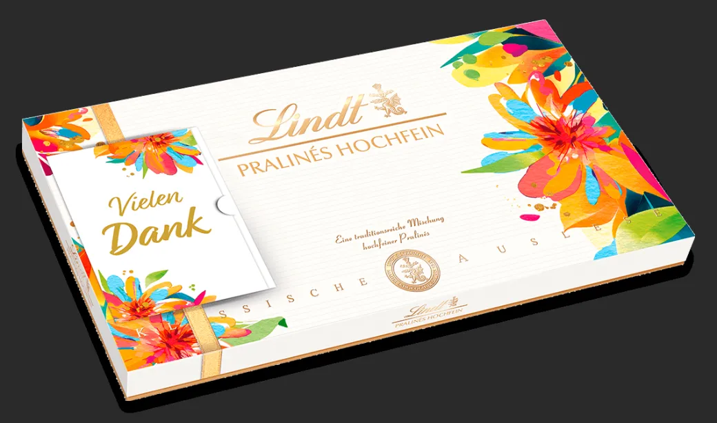New Pralinés Hochfein im Frühlings-Design, 350g Pralinés