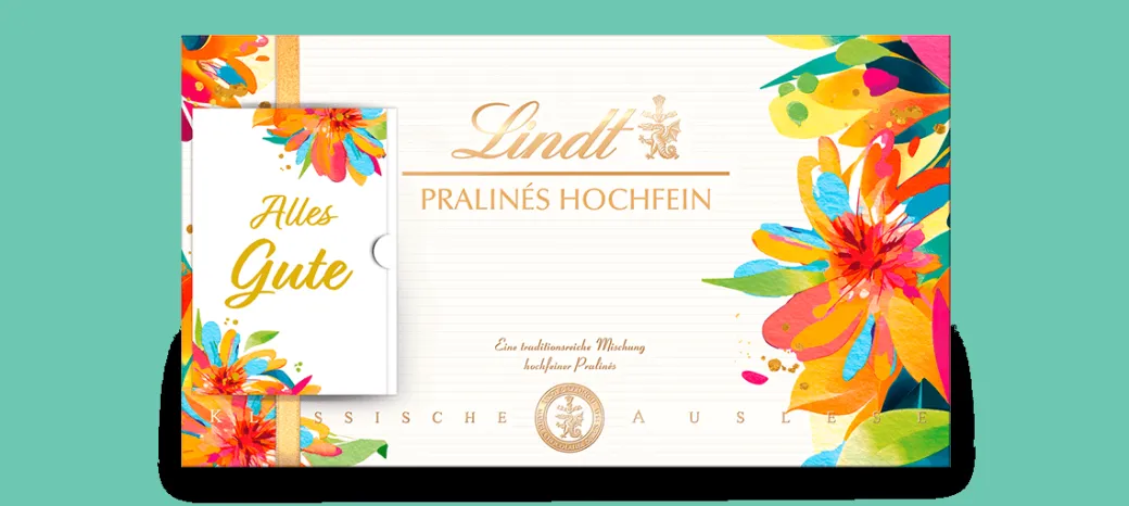 Best Pralinés Hochfein im Frühlings-Design, 200g Pralinés