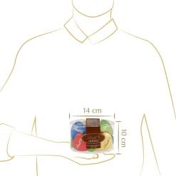 Hot Schokoladenherzen Mischung Köcher, 300g Köcher|Vollmilch