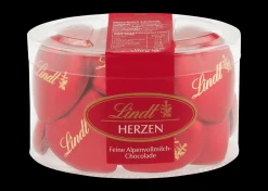 Fashion Schokoladenherzen Rot Köcher, 300g Vollmilch|Köcher