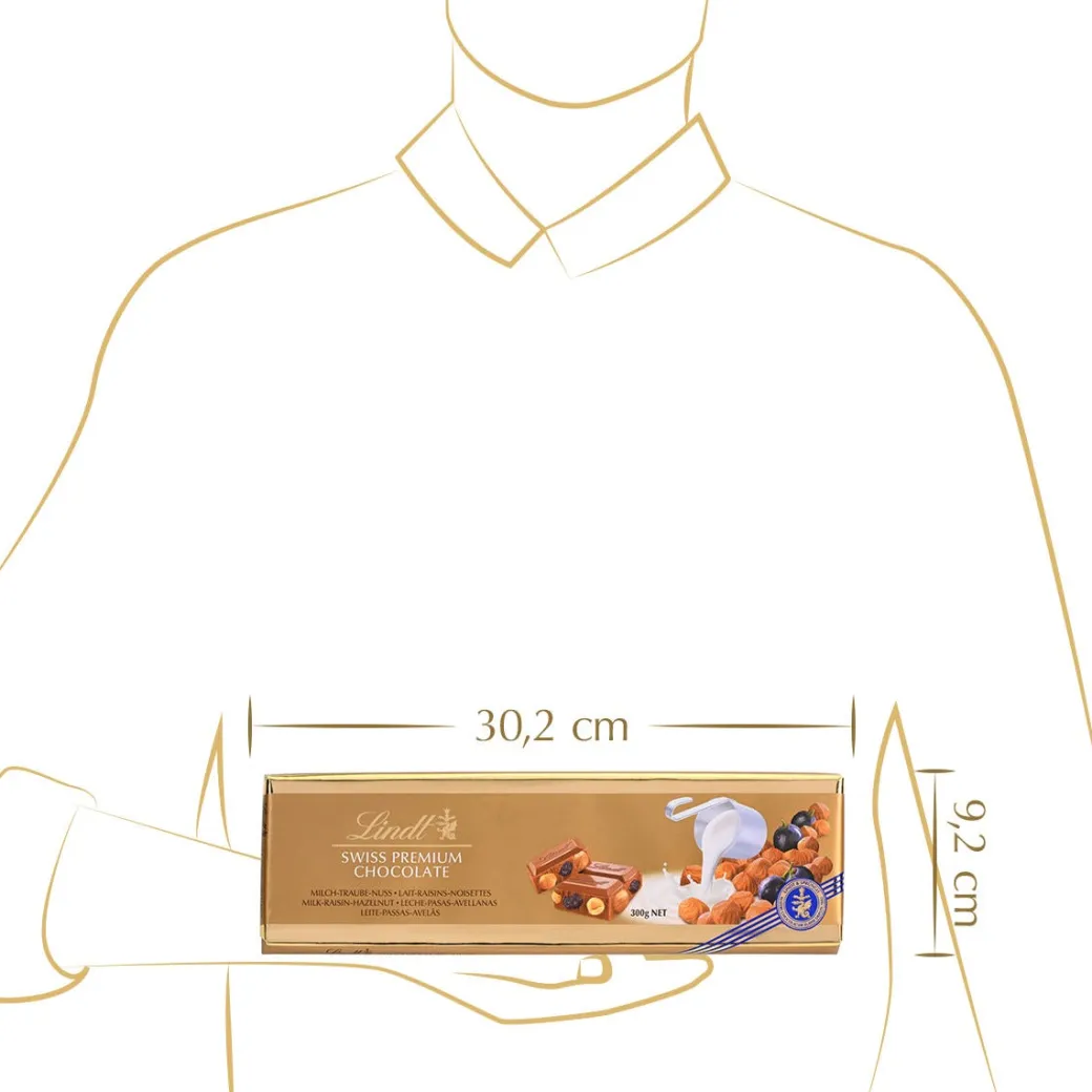 Clearance Vollmilch Traube Nuss, 300g Tafeln|Frucht