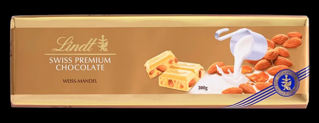 Outlet Weiße Mandel, 300g Tafeln